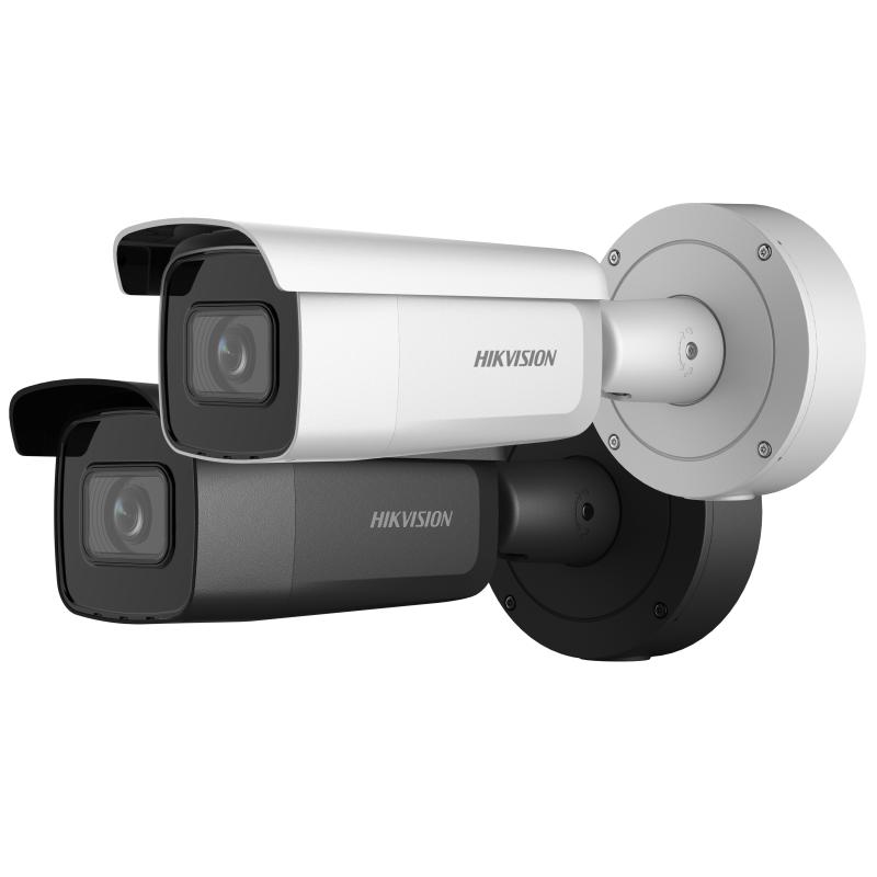 Genuine Hikvision motorized varifocal bullet camera family in white and black